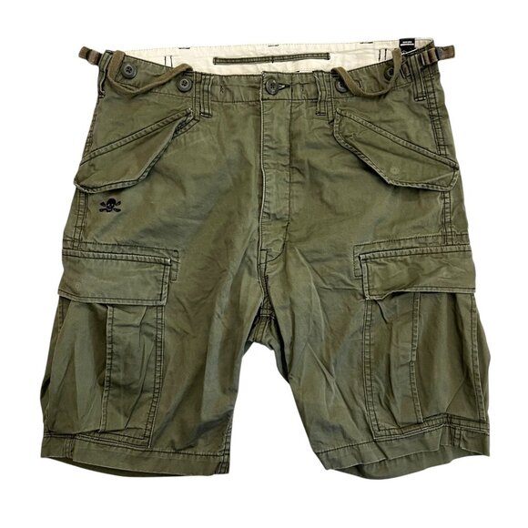 Neighborhood x NHIZ Izzue Mens Cargo Shorts Green‎ L Streetwear Military Utility - Picture 2 of 16